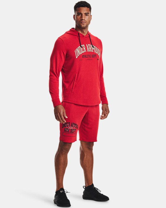 Men's UA Rival Terry Athletic Department Shorts, Red, pdpMainDesktop image number 2